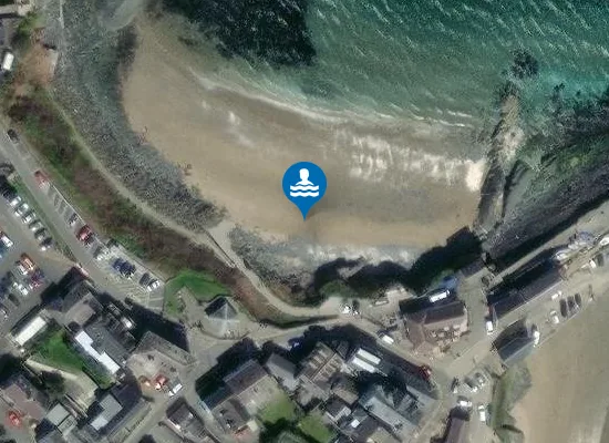Satellite image of Dolau Beach