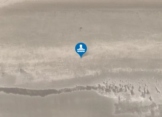 Satellite image of Tyrella Beach
