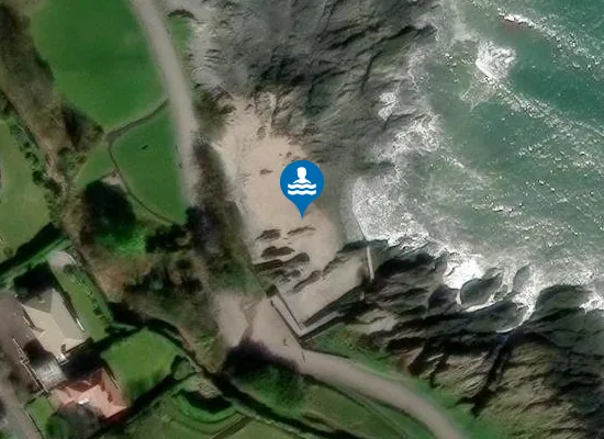 Satellite image of Skippingstone Beach