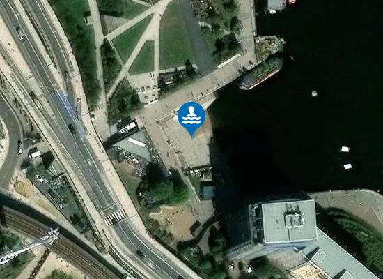Satellite image of Dock Beach