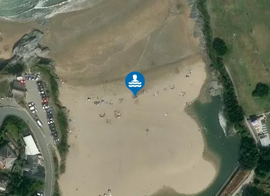 Satellite image of Traeth Dyffryn