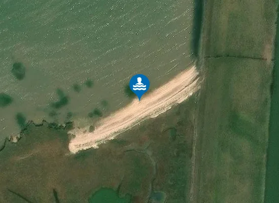 Satellite image of St Mary's Bay Beach