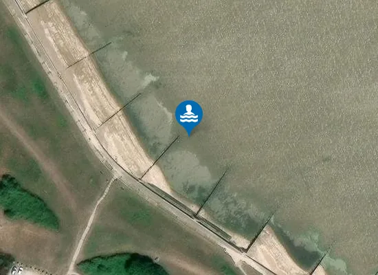 Satellite image of Grain Beach