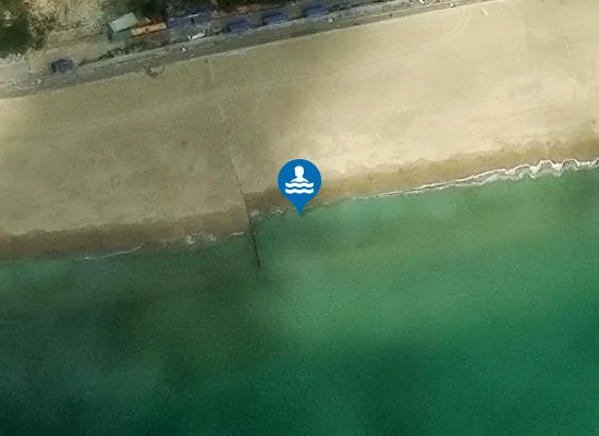 Satellite image of Bournemouth East Beach