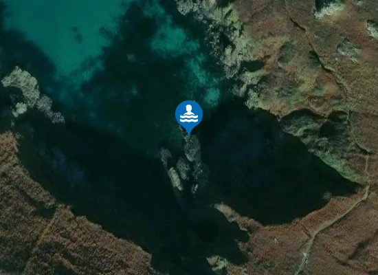 Satellite image of Porthglaze Cove