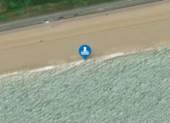 Satellite image of Seabrook Beach
