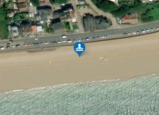 Satellite image of Sandgate Beach