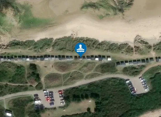 Satellite image of Hopeman Beach Huts