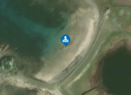 Satellite image of Porth Coose