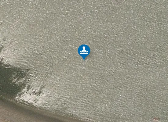 Satellite image of Marine Lake Beach