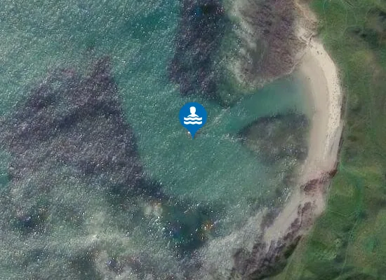 Satellite image of Sanine Beach