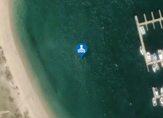 Satellite image of Brickwork Beach