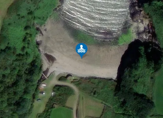 Satellite image of Aberfforest Beach