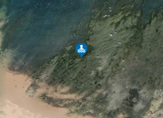 Satellite image of Howdlemont Sands
