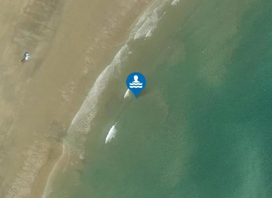Satellite image of Lydstep Haven Beach