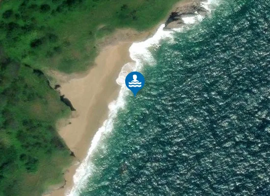 Satellite image of Forest Cove Beach
