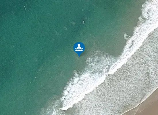 Satellite image of Sandwood Bay