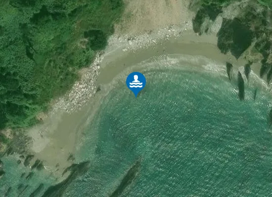 Satellite image of Stoke Beach