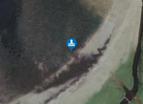 Satellite image of Mealabost Beach