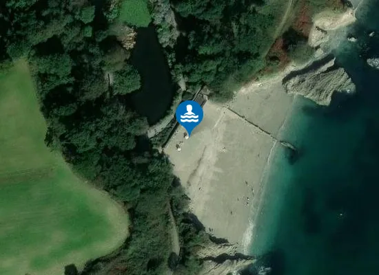 Satellite image of Trebah