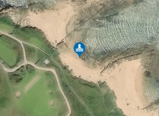 Satellite image of Cambo Sands