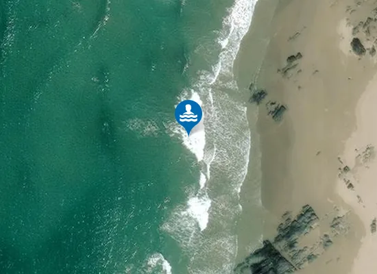 Satellite image of Tràigh Flèisgein Mhòr