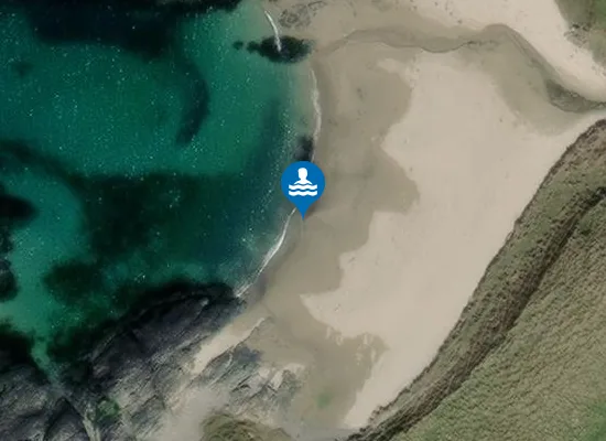 Satellite image of Traigh Fleisgein Bheag