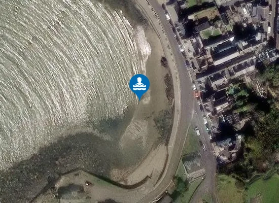 Satellite image of Portpatrick Beach