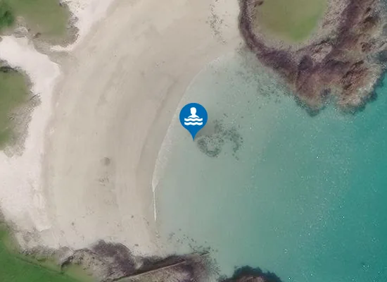 Satellite image of Tràigh na Muic