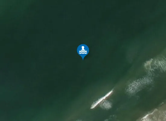 Satellite image of TVERSTED STRAND, 500M ØST FOR NEDKØRSEL