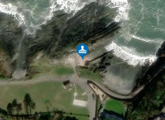 Satellite image of Brompton Bay
