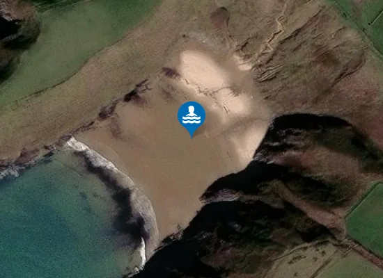Satellite image of Porth Iago