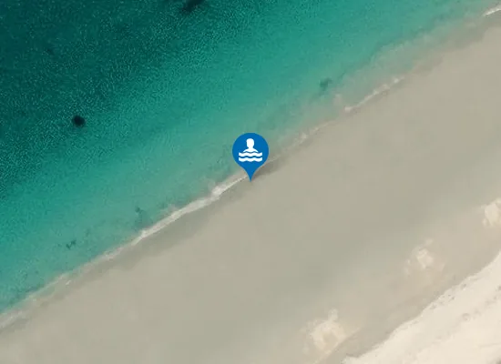 Satellite image of Tràigh Mhànais