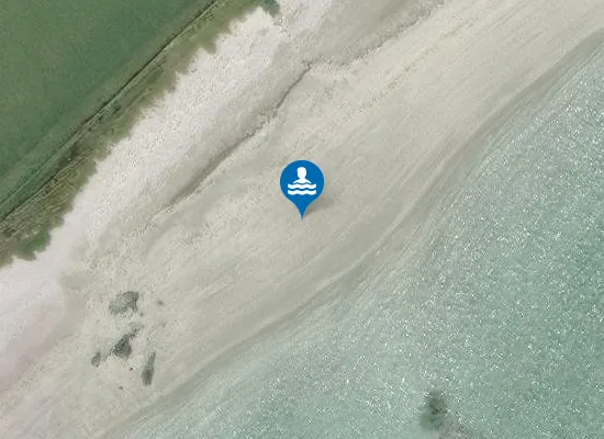 Satellite image of Tràigh Crionaig