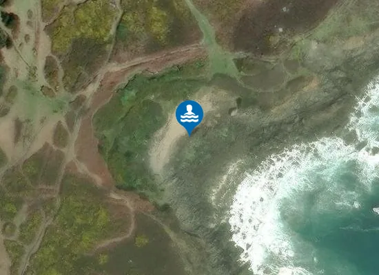Satellite image of Porth Wreck