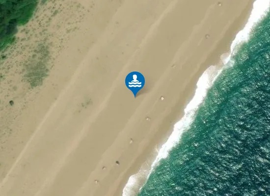 Satellite image of Strete Sands