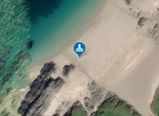 Satellite image of Tràigh nam Fuaran