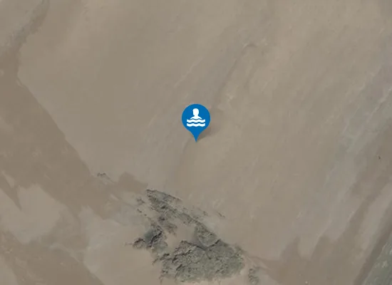 Satellite image of Coppet Hall Beach