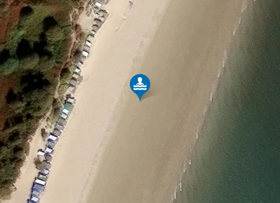 Satellite image of Traeth Abersoch Beach