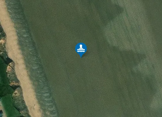 Satellite image of Skipsea Sands
