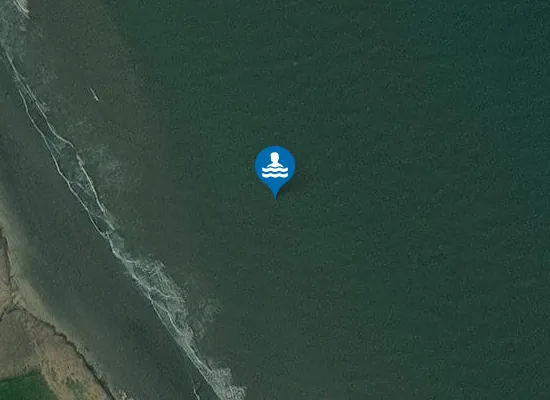 Satellite image of Aldbrough Sands