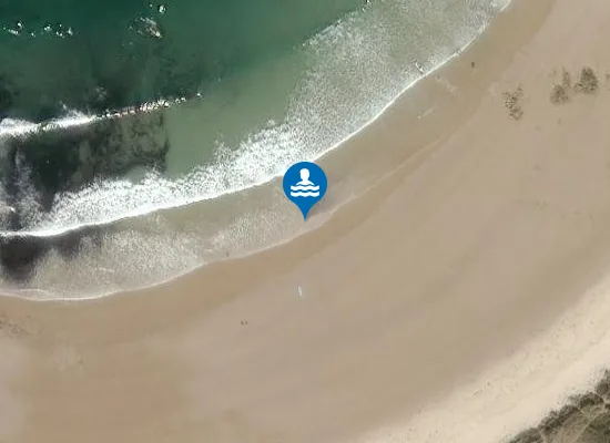 Satellite image of West Beach