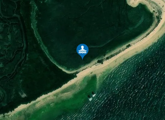 Satellite image of East Point Beach