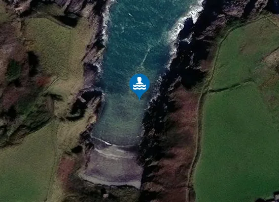 Satellite image of Porth Ferin