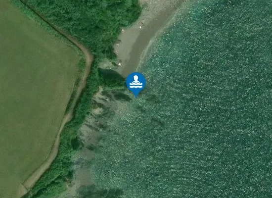 Satellite image of Wadham Beach