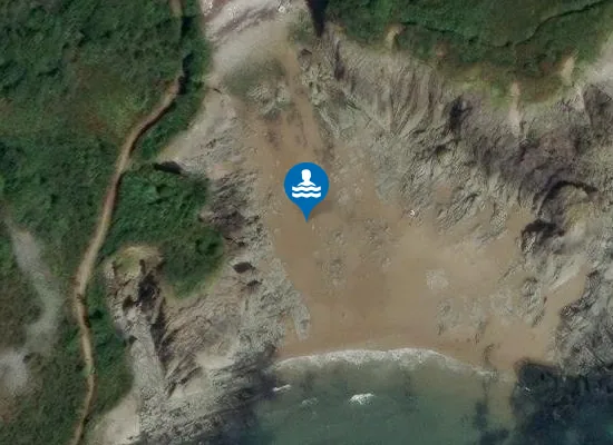 Satellite image of Brandy Cove