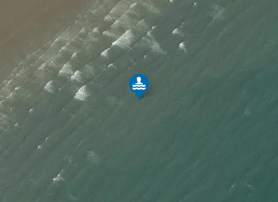 Satellite image of Oxwich Beach