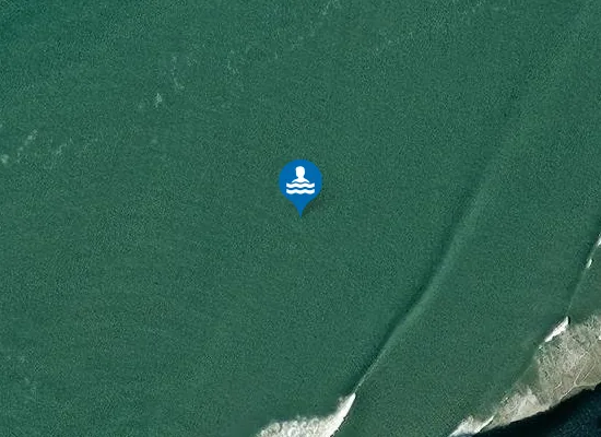 Satellite image of Llangennith Sands