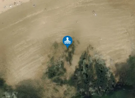 Satellite image of Langland Beach