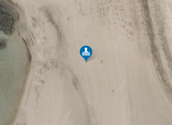 Satellite image of Calgary Beach